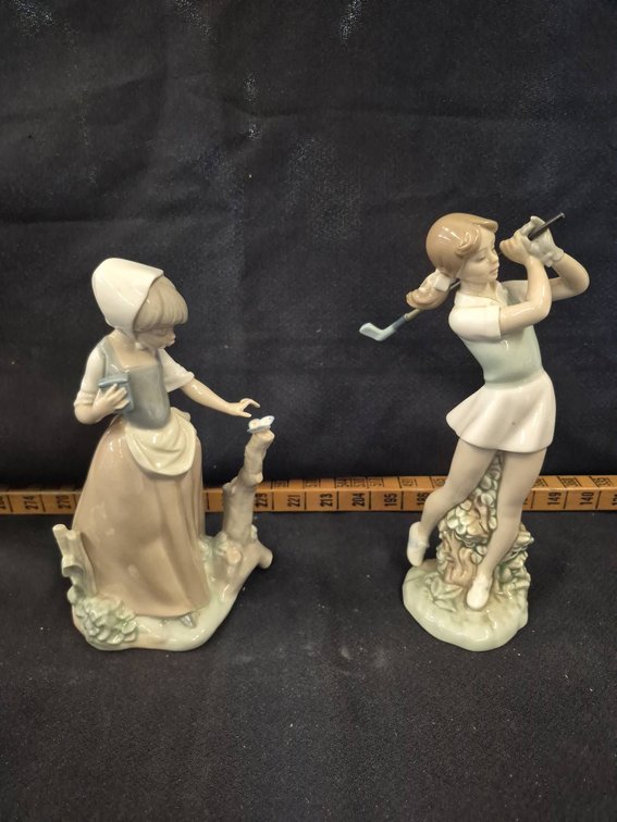 2 Nao by Lladro Porcelain Figurines Spain