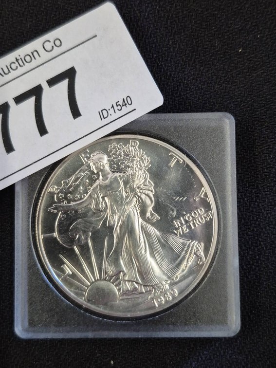 1989 American Silver Eagle $1 Coin 1oz Silver