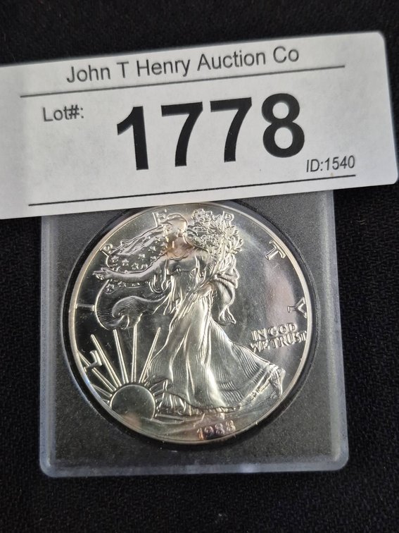 1988 American Silver Eagle 1 oz Dollar Coin