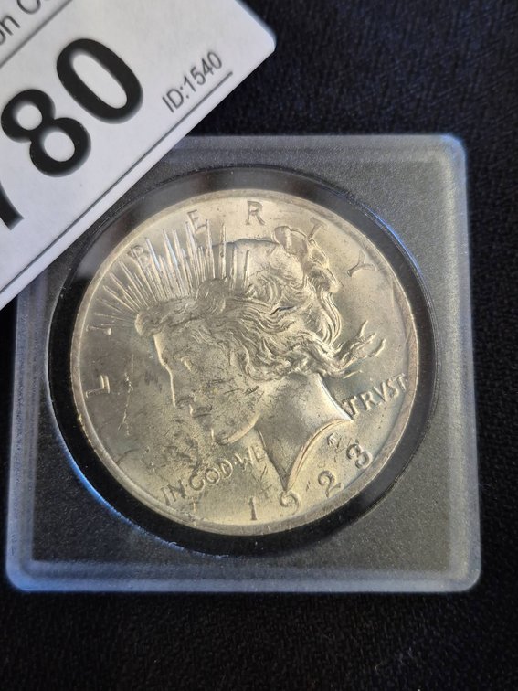 1923 Peace Silver Dollar Coin