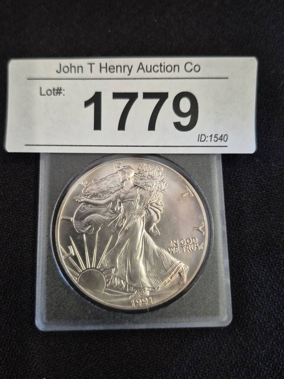 1991 American Silver Eagle One Dollar Coin
