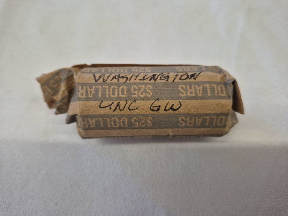 25$ Roll of Washington $1 Presidential Coins