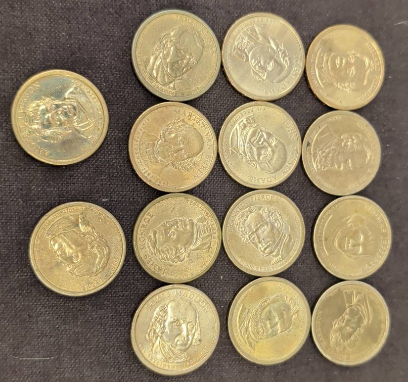 14 different U.S. Presidential $1 Coins Assorted Types
