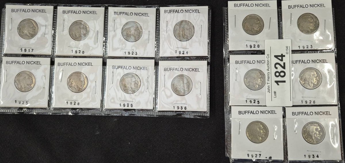 Buffalo Nickel Coin Collection, Assorted Dates