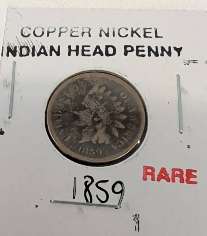Copper Nickel Indian Head Penny Coin Rare
