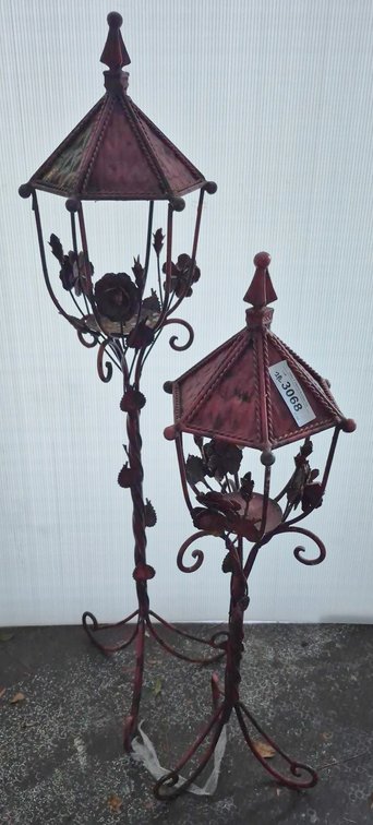 40" Decorative Metal Garden Lanterns