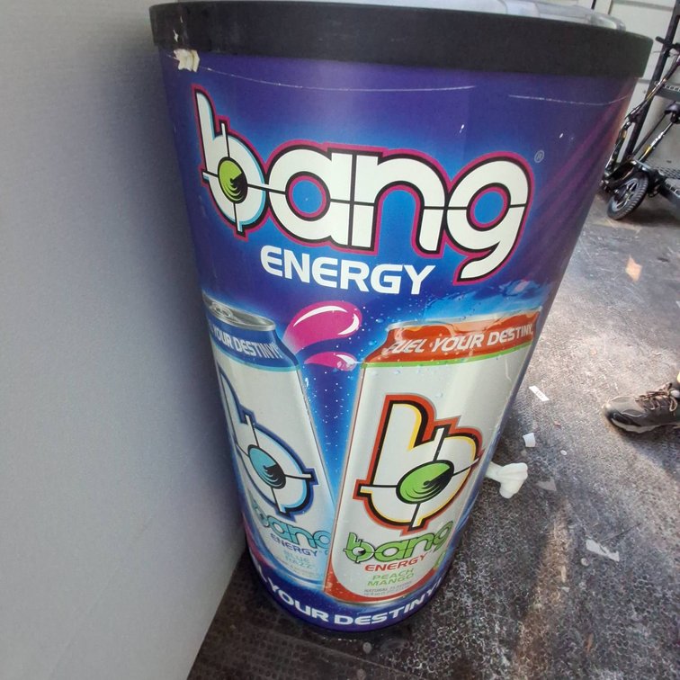 Bang Energy Rolling Display Cooler 17x35 Inch