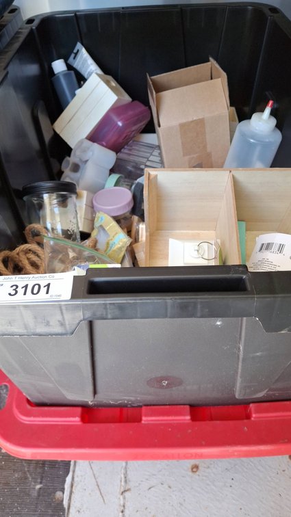 Craft Supplies with Storage Bin