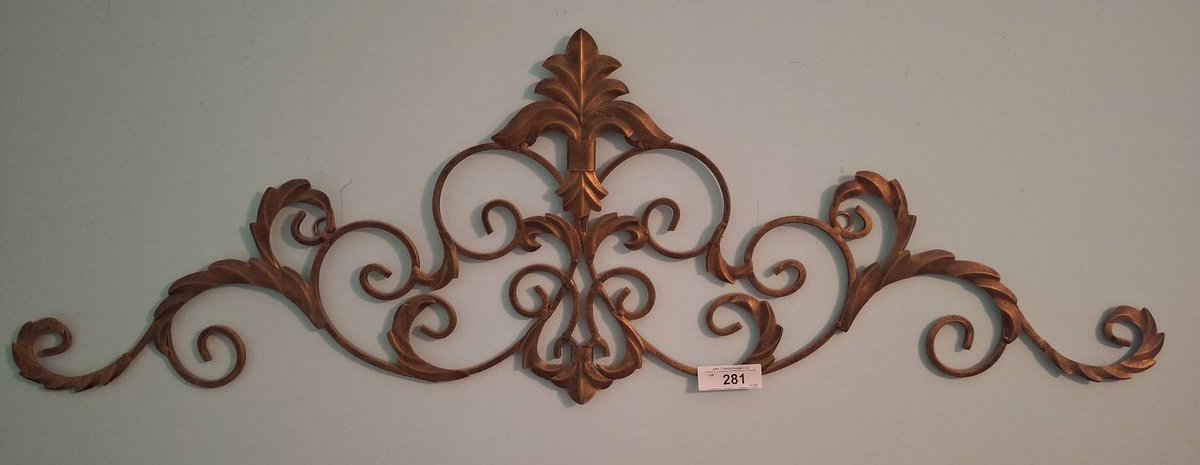 Scroll Metal Wall Decor 48" x 15"