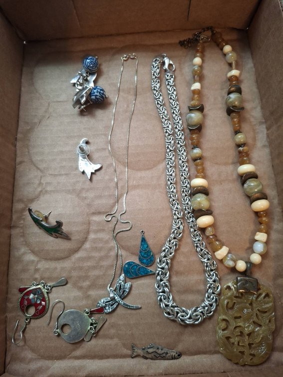Sterling Silver Jewelry Lot, Assorted Pieces