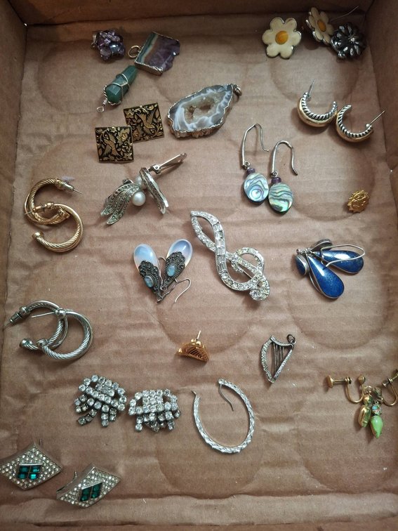 Fashion Jewelry Lot Earrings Pins Pendants