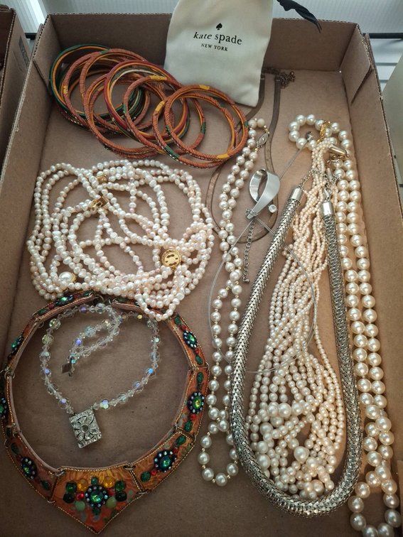 Costume Jewelry Including Pearls & Bangles