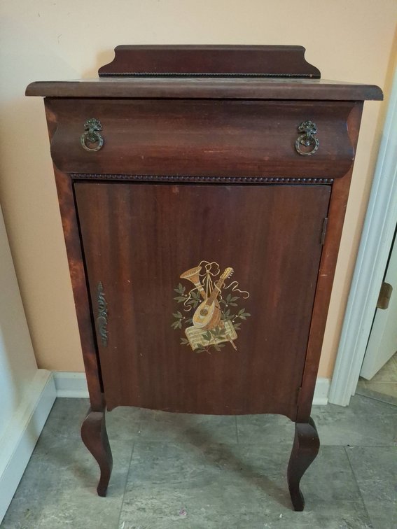 Wooden Cabinet With Single Drawer and Door