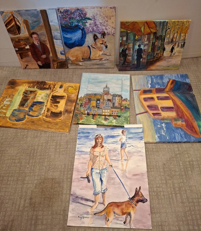 Original Paintings, 24"×18" biggest, Signed