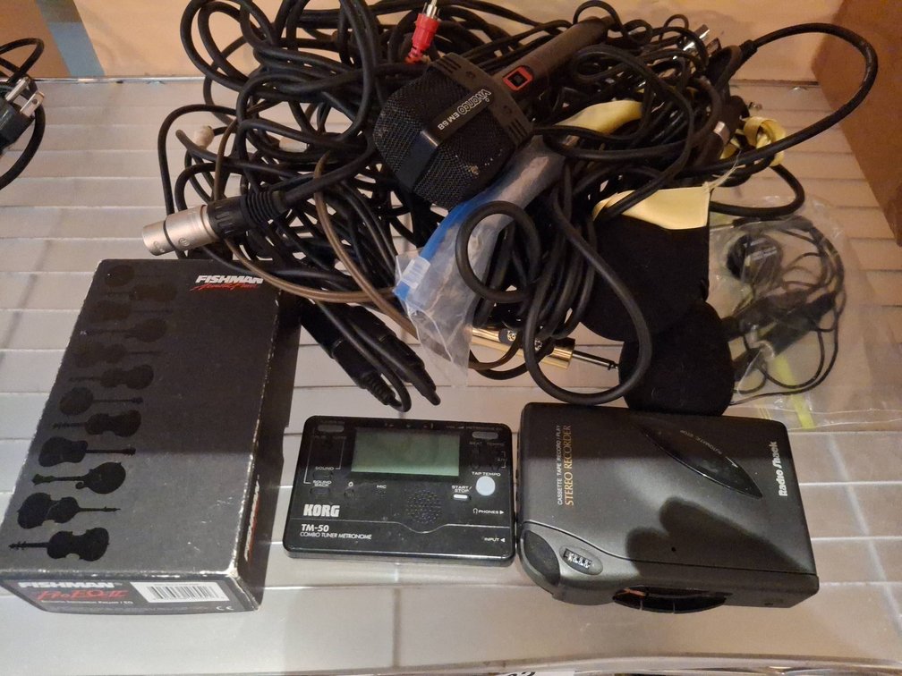 Audio Equipment Bundle: Fishman, Korg, Cables