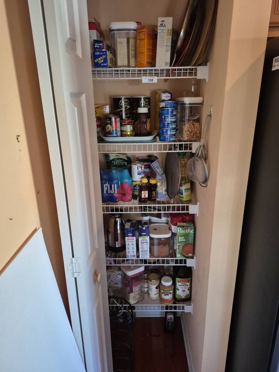 Pantry Food Items and Kitchenware