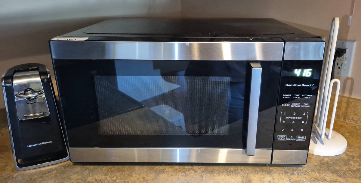 Hamilton Beach Microwave Bundle, 1100W, 3 Pieces