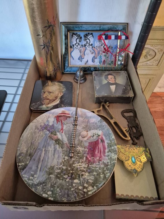 Decorative Lefard Plate & Mixed Collectibles Lot