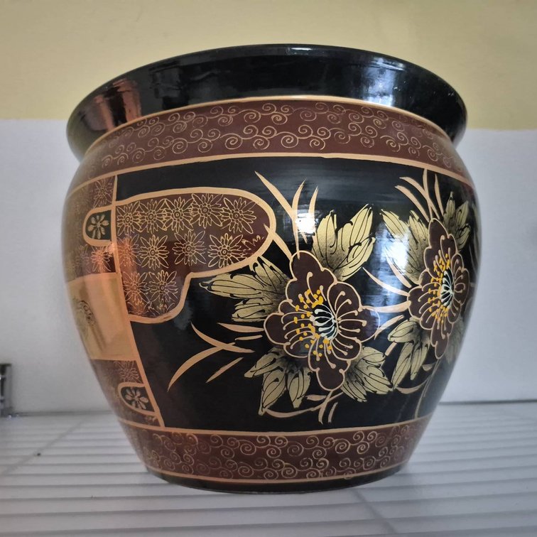 Floral Decorative Ceramic Vase 12x10 Inches