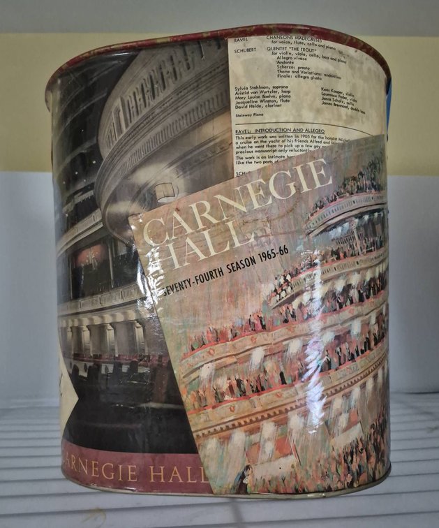 Carnegie Hall 12in Waste Bin by Heirloom