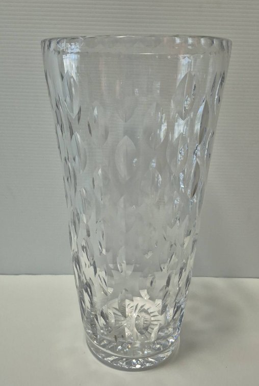 Tudor England 14in Crystal Cut Glass Vase