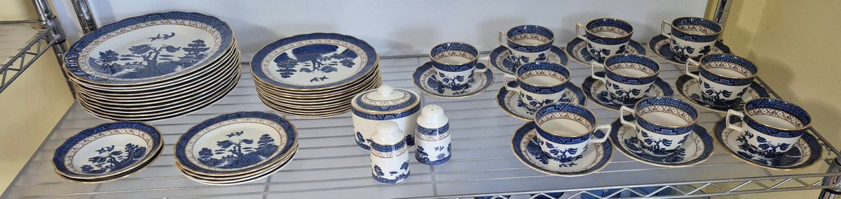 Booths Real Old Willow China Dinnerware Set