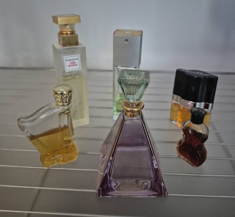 Six Assorted Perfume Bottles