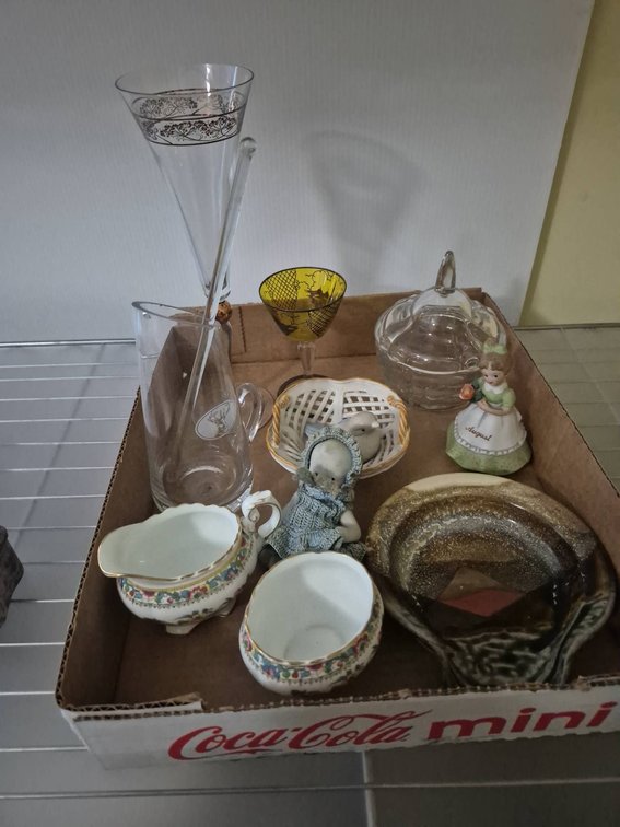 Coalport Ming Rose Creamer Bowl Glassware Lot