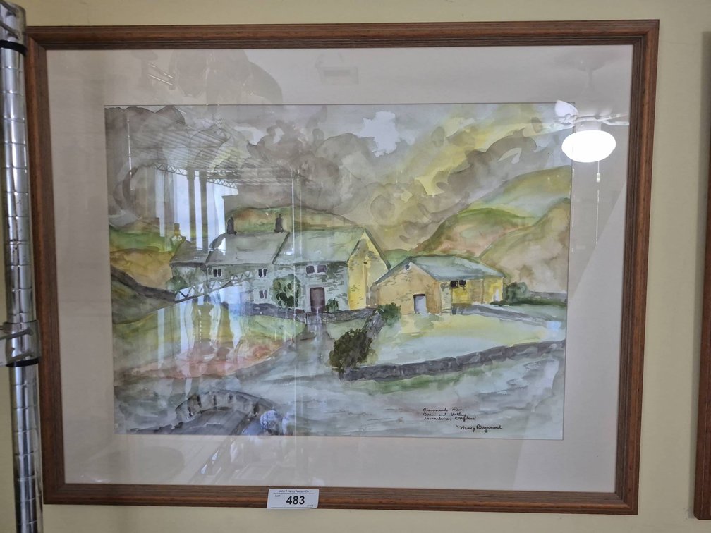 Framed Watercolor by Nancy Bremnand