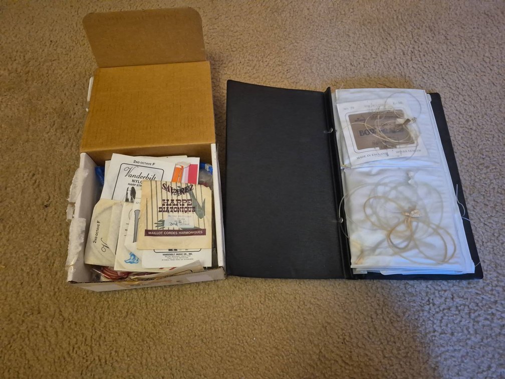 Harp Strings and Accessories Lot