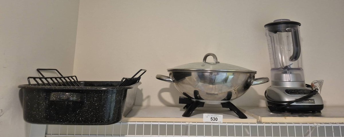 KitchenAid Blender, Roaster, Electric Skillet Lot