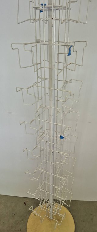Rotating Wire Display Rack With 66" Height