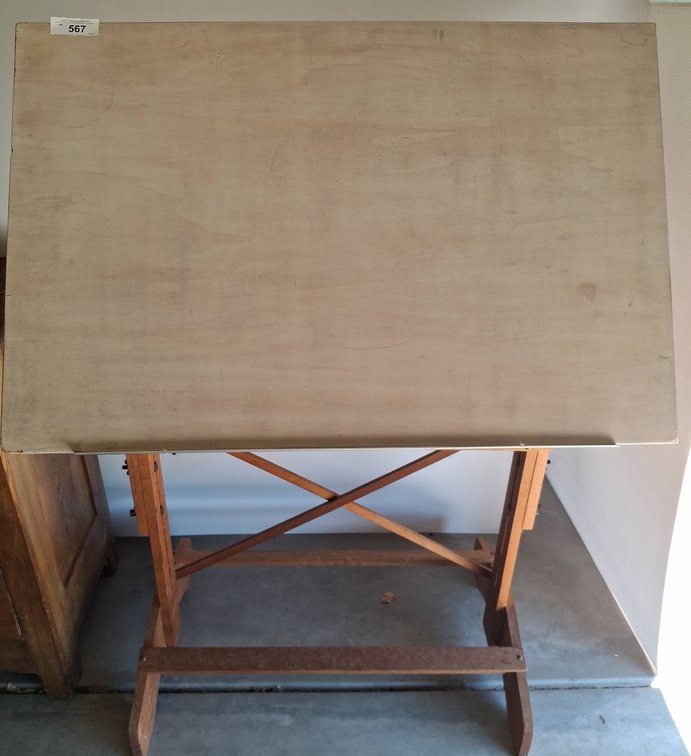 Wood Drafting Table 36x24x46 Adjustable Stand