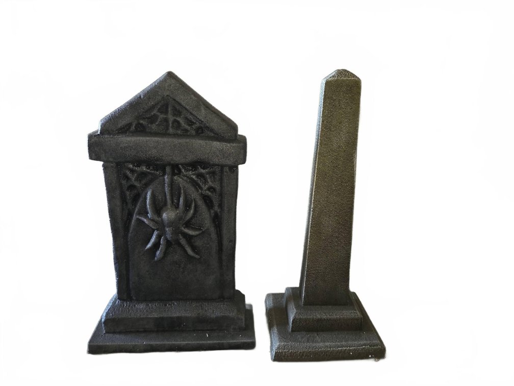 3-Foam Tombstone Props, Tallest 40" - Little Spider Creations Pickup