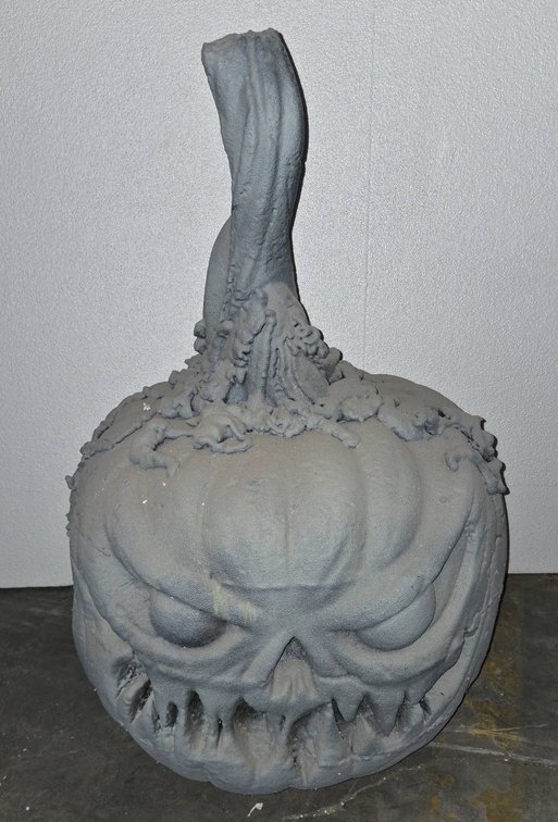 9-34" Tall Gray Monster Pumpkin Decor Piece - Little Spider Creations Pickup