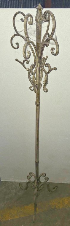 11-74" Tall Metal Scroll Halloween Decor Stand - Little Spider Creations Pickup