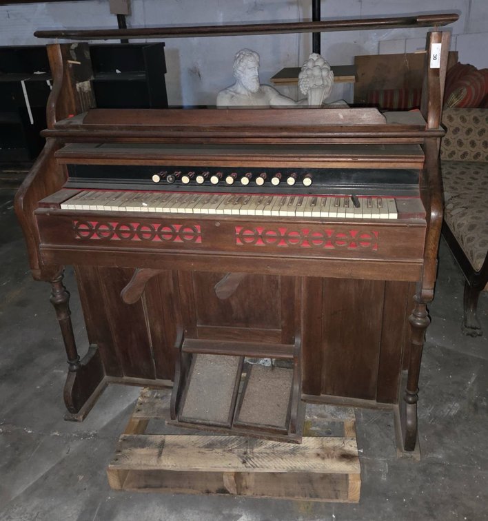 30-Wooden Pump Organ Used for Halloween Prompt - Little Spider Creations Pickup