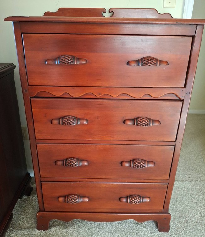 42 - Wooden Chest of Drawers 30"×18"×46"