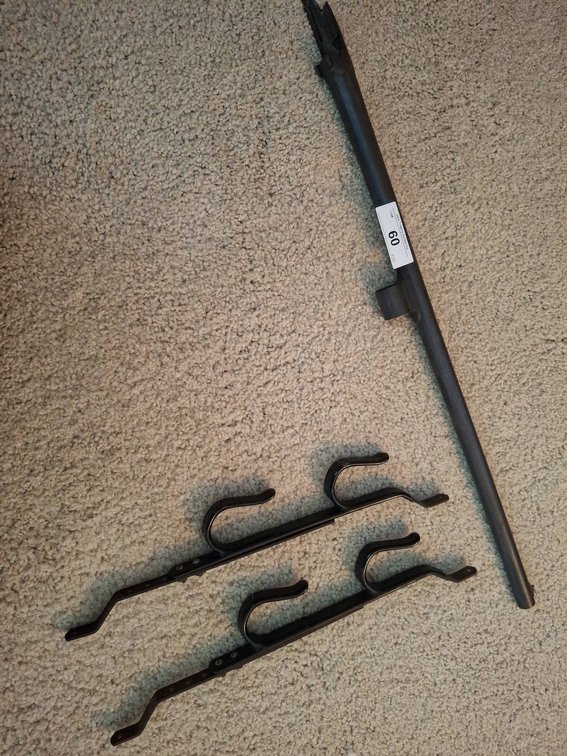 60 - 12 GA 2 3/4" Shotgun Barrel & 2 Racks