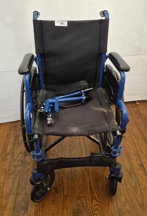 79 - Drive Blue Manual Wheelchair with Accessories