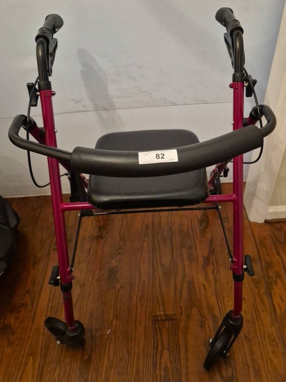 82 - Walgreens Heavy Duty Folding Walker With Seat