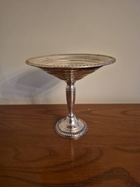 109 - Empire Sterling Weighted Pedestal Dish