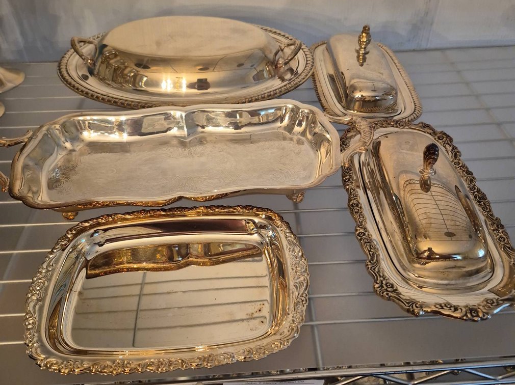 112 - Leonard Silverplate Serving Dishes Assortment