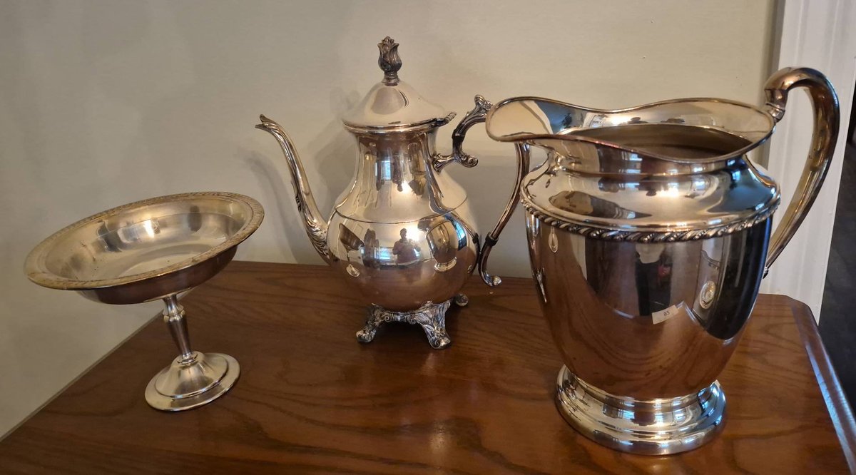 113 - Silver Plated Serving Pieces Three Piece Lot