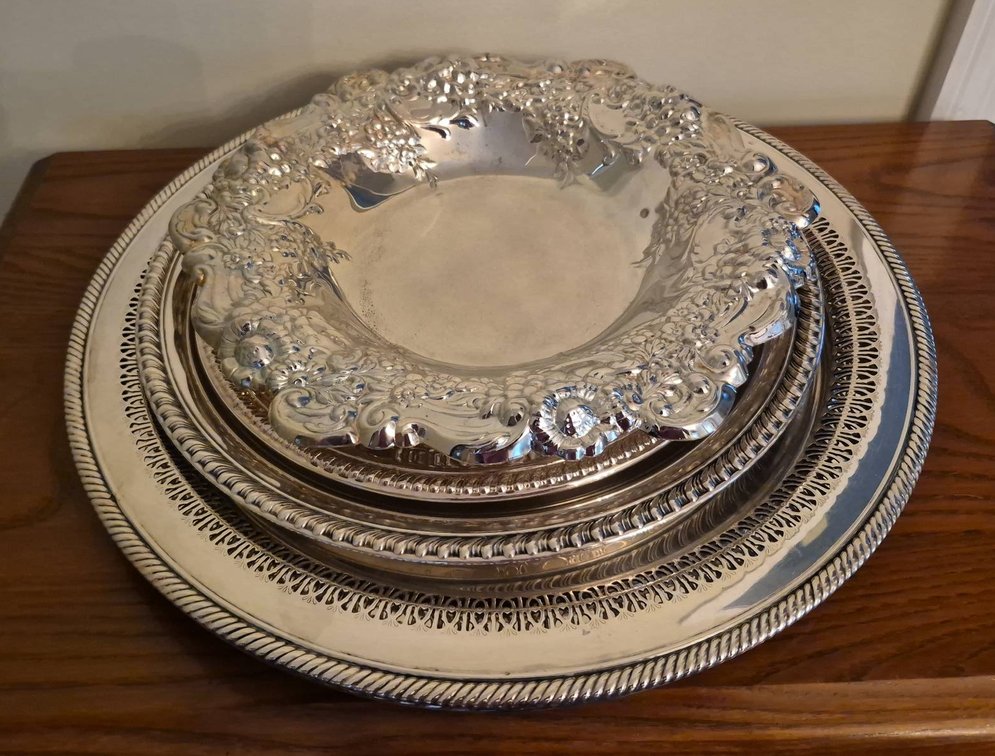 118 - WM Rogers Silver Plated Serving Trays