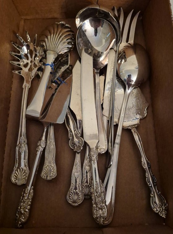 132 - Silverplate Serving Utensils,