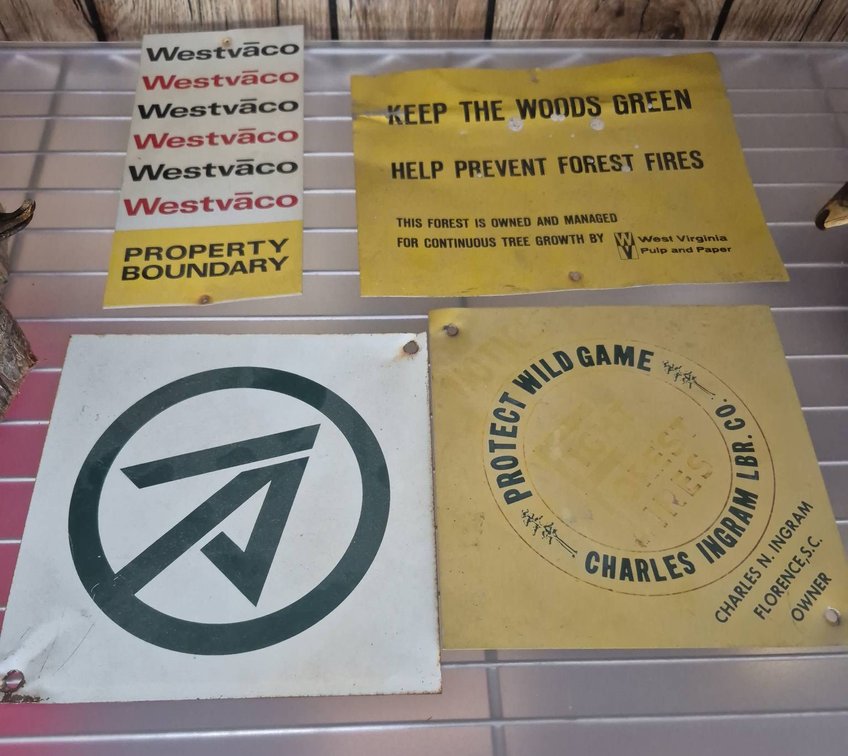 167 - Forest Property and Game Metal Sign Collection
