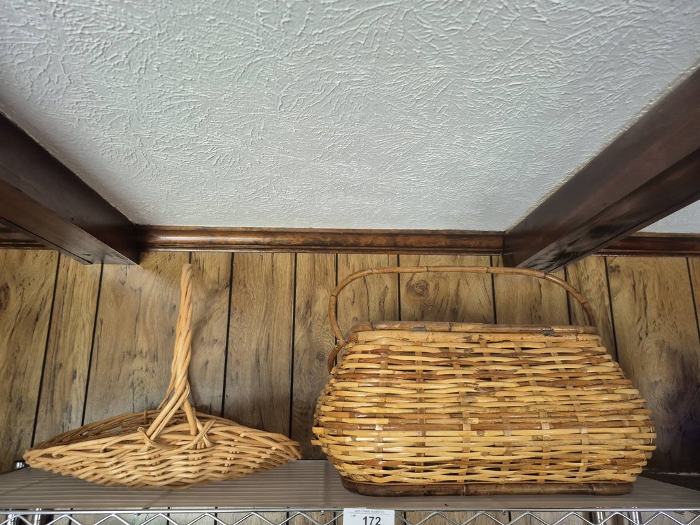 172 - 2 Wicker Baskets with Handles