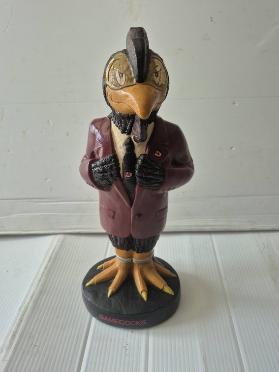 187 - Gamecocks Mascot 14in Figurine in Suit