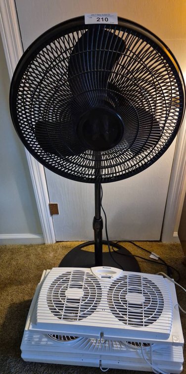 210 - Lasko Stand Fan Plus Holmes & Honeywell Window Fans